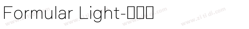 Formular Light字体转换 Formular Light字体转换